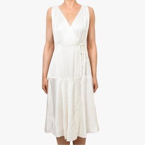White Kooples Sleeveless Wrap Dress